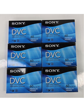 SEALED Sony DVM60PRL Lot Of 6pcs Mini Video Tape New